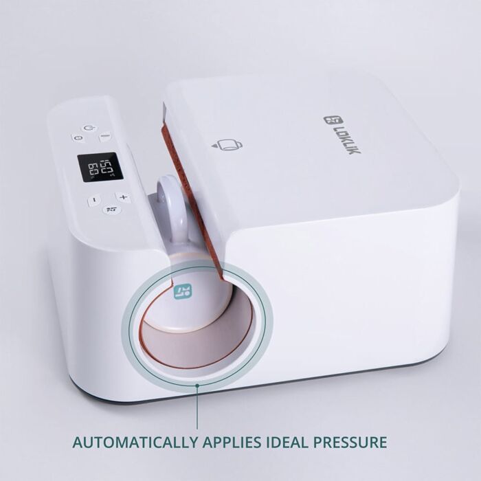 LOKLiK Auto Tumbler Heat Press - White - Afbeelding 6