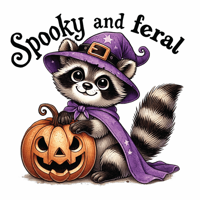 DTF Design kant en klaar – Spooky Cat S0005